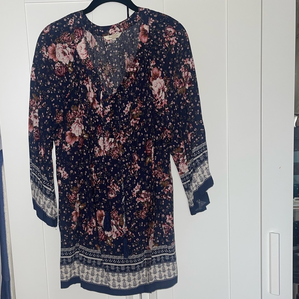Krazy Kat Multicolored Wrap Tunic